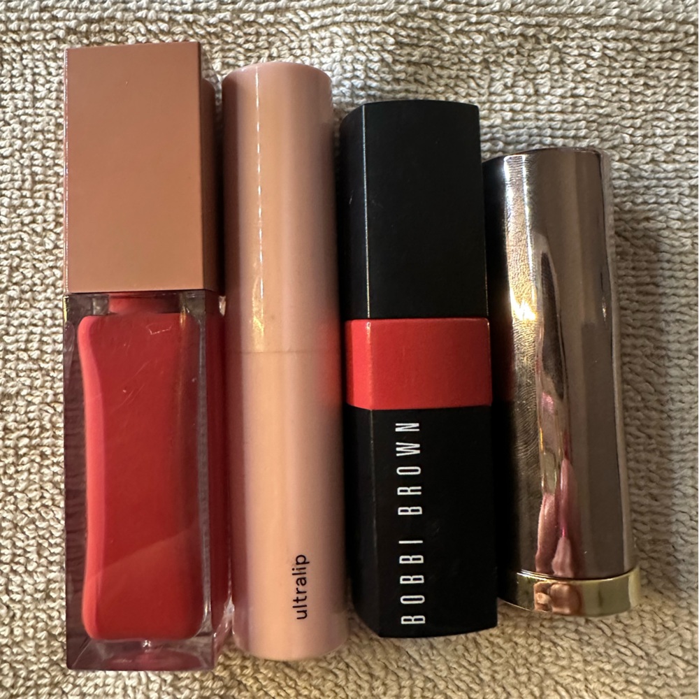 Lip set — athr beauty, glossier, Bobbi brown, urban decay